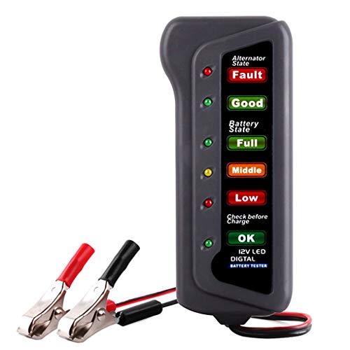Topfire 12V Digital Battery Alternator Tester Car Vehicle Diagnostic Tool Motorcycle LED Lights Display Battery Tester - Thumbnail 6