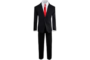 Black n Bianco Boys' Formal Black Suit with Shirt and Vest