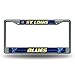 Rico Industries NHL Bling Chrome License Plate Frame with Glitter Accent, St. Louis Blues,Team Color,6 x 12.25-inches