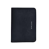 Men Short Bifold Business Leather Wallet Money Card Holder Bag Purse (Black)