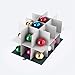 Ornament Storage Box - Flip Top Organizer Cube With 24 Individual Compartments and Dividers - For Christmas Bulbs and Decorations by Elf Stor (Green)