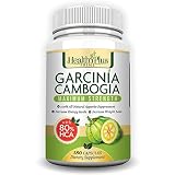Health Plus Prime Garcinia Cambogia Extract with 80% HCA Weight Loss Supplement, 180 Capsules