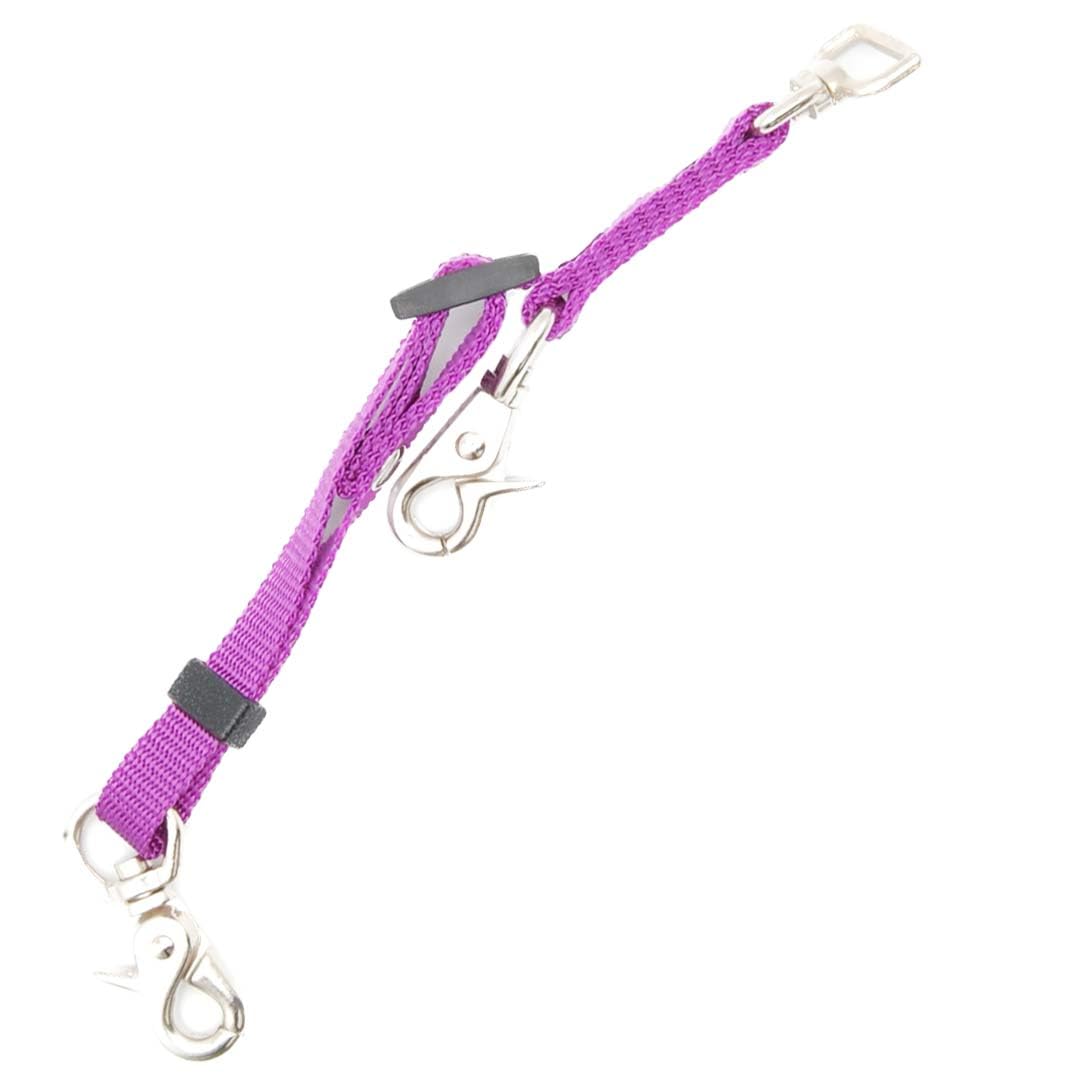 ダブルリード ダブルナスカン 中型犬用 小型犬用 ジョイント 外れ 防止 外れ防止 犬 犬リード 日本製 国産 (紫（パープル）) の商品画像