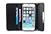 Iphone 6 Plus Case,Iphone 6 Plus Wallet Case,By Caseland Grid Pattern Bling Button Wallet Case For Iphone 6 Plus 5.5 Inch Case With Sling black