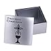 Roman First Holy Communion Brushed Silver Tone 2 Inch Resin Stone Keepsake Box and Lid