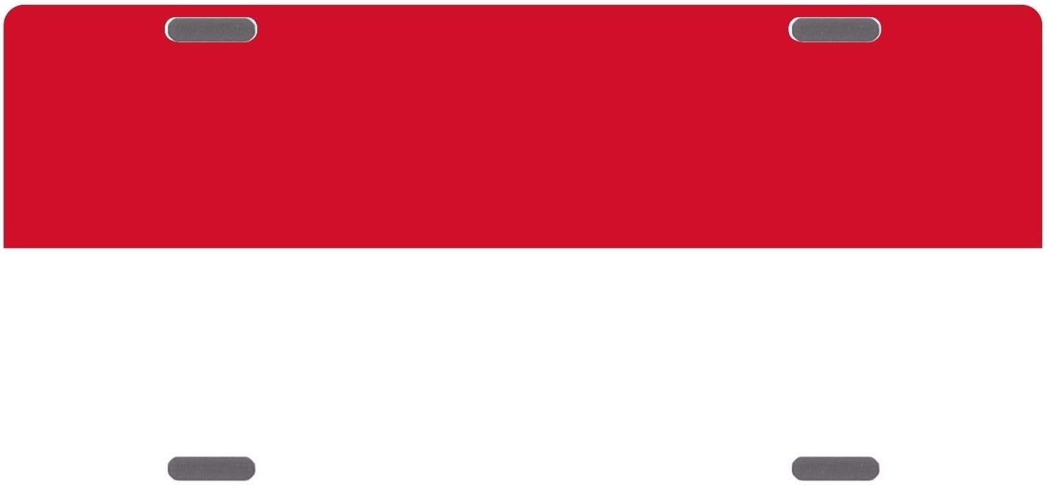 License Plate Covers Indonesia Flag Sang Saka Merah Putih Emblem Orig Personalized Novelty, Custom Decorative Metal Sign Front Car Tag for US Vehicles 12 x 6 Inch