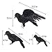 Y- STO Halloween Decorations Realistic 3 PC Birds Black Feathered Crows - Halloween Ravens Prop Décor,Out-Door or Indoor Decoration
