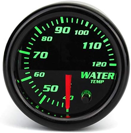Water Temperature Metre Gauge, 12V 2" 52mm Car water temperature gauge - With mounting accessories - 7 color LED light conversion - Celsius unit