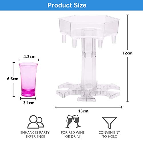 6 Schnapsglasspender und Halter, Schnapsglas-Spender Bar Schnapsglas-Brille Hängender, Getränke-Cocktail-Spender Für… – Bild 4