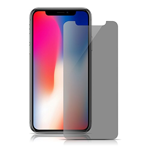 iPhone X Privacy Screen Protector,MOZEEDA Tempered Glass Screen Protector Privacy Film For iPhone X 5.8\