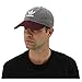 adidas Men's Originals Relaxed Fit Strapback Cap, Grey/Burgundy, One Size