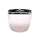 Universal 3 Snap Flip Up Visor Face Shield Lens for Open Face Motorcycle Helmets by MotorFansClub (LightSmoke, One Size)