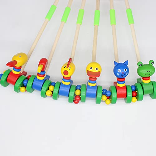 FlatBilled Duck Wooden Push and Pull Toy Comfortable Cossy Wooden Pull