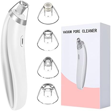 Vacuum Pore Cleaner Kit,YSISLY Electric Facial Blackhead/Acne/Comedone Remover Diamond Microdermabrasion Suction Cupping Device with 4 Multi-Functional Heads