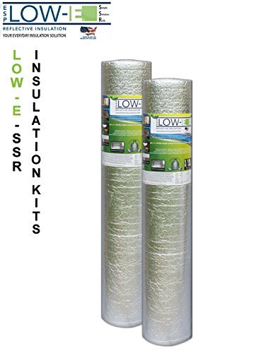 USEP 2 PACK Wholesale Lot: MWS Reflective Foam Core Insulation Kit: 2 Rolls (Size 48"x50') Includes 50' Foil Tape per roll, Knife & Squeegee.