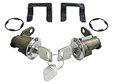 New 1980-81 1984-91 F150, F250, F350, Bronco Pickup Door Lock Cylinders Set with Keys Left Right Pair (LCK49)