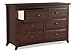 Graco Kendall 6 Drawer Double Dresser, Cherry Kids Bedroom Dresser with 3 Drawers, Wood & Composite Construction, Ideal for Nursery, Toddlers Room, Kids Room