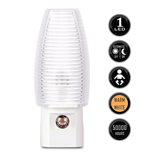 Emotionlite Pack of 4 Plug in LED Night Light with Dusk to Dawn Sensor Kids Nursery Light Warm White 2700K Classic Kit
