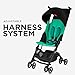 gb Pockit+ Lightweight Baby Stroller, Umbrella Stroller, Collapsible, Travel-Friendly, Folds into Backpack, Fits in Overhead Compartments, Reclining Seat, UPF50+ Sun Canopy, Laguna Blue , 28x18.5x39.8 Inch (Pack of 1)