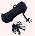 Namee 32 feet/10m BDSM Bondage Soft Cotton Rope for Sex Restraints for Couples 8mm Soft Silk Rope Solid Braided Twisted Ropes Black