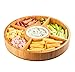 Chip and Dip Serving Tray with Ceramic Dip Bowl – Large Bamboo Dip Platter Tray for Event Use – Appetizer Server for Salsa, Nacho, Guacamole, Taco Chip, Snacks and More