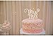 LOVENJOY Gift Boxed Wooden Mr and Mrs Cake Topper for Rustic Wedding Decoration