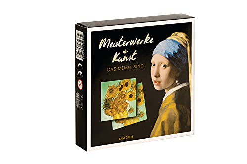 Meisterwerke der Kunst: Memo-Spiel mit 40 Spielkarten im Spielkarton