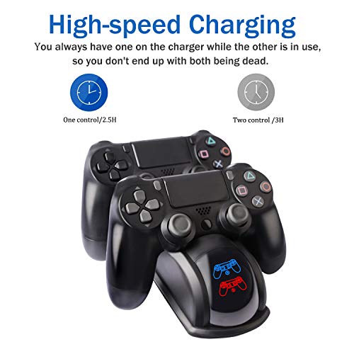 1 Controller+Charger+Charging+Playstation4+Indicators