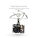 Eachine TX02 Super Mini AIO 5.8G 40CH 200mW VTX 600TVL 1/4 Cmos FPV Camera for Indoor FPV Drone Like Blade Inductrix Tiny Whoops (Free ARRIS Battery Straps)
