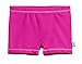 Made in USA Big Girls' Swimming Suit Bottom Boy Short UPF50+ Sun Protection for Beach Pool Summer Fun Swimming Suit, Hot Pink/Pink, 10