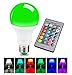 Sendida Color Changing Light Bulb - E26 E27 RGB Remote Control Lighting Bulb for Decor Mood Lamp - 15W