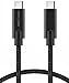 USB 3.1 Type C Cable 1FT, FosPower Reversible USB 3.1 (Gen 2) Type C to Type C Nylon Braided Cord for Nintendo Switch, MacBook, Galaxy S8 Plus/Note 8, LG V30, Google Pixel 2/XL, HTC 10 & More
