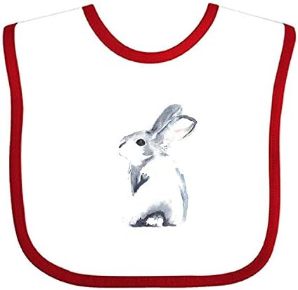 Watercolour Drawing Little Rabbit Cotton Baby bibs - Best Gift For Newborn Baby Bib, Toddler Bib