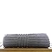 Bare Cotton Luxury Hotel & Spa Towel 100% Genuine Turkish Cotton Towel Set Bath Towel, Striped, Gray, Set of 4