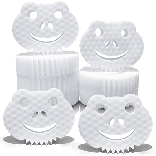 16 Pack Boat Eraser Extra Thick and Long Lasting Magic Sponge Eraser Melamine Sponges in Bulk - Multi Surface Powerful Scrubber Foam Cleaning Pads - Bathtub, Floor, Baseboard, Bathroom, Wall Cleaner
