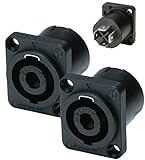 Neutrik NL4MP ( PACK OF 2) SPEAKON PANEL MOUNT ORIGINAL PATENTED 