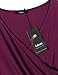 Laksmi Women's v-Neck Solid Short-Sleeve Knee Fit-and-Flare Dress, Magenta, Medium