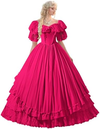pink gothic wedding dress Medieval Pink Ball Gown Wedding Dresses Vintage Lace Pearls Gothic Bridal Gowns
