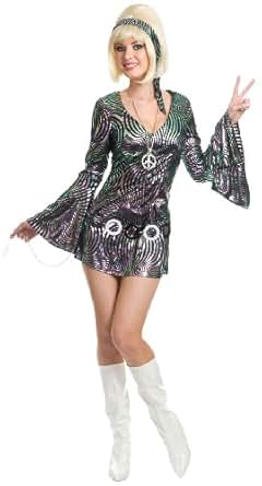 disco costume costumes 70s swirl silver diva themed adult theme dress clothing outfits charades partiescostume costumesfc womens halloween woman