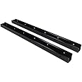 Quick Dam Flood Gate Side Rails attach to walls for smooth surface & seal, 2-Pack, Black