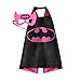 Kids Cartoon Dress up Costumes Satin Capes with Felt Masks and Exclusive Bag for Copslay Birthday Party (4Pack-Girls)