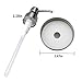 ONME Soap Dispenser Lids - Stainless Steel Mason Jar Soap Dispenser Bathroom Accessories 2 Pack Set - (Jar Not Included) (Silver)