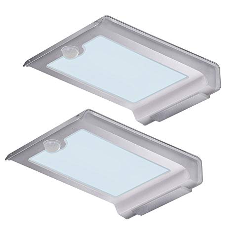 Solar Lights Outdoor,LivEditor 46 LED Solar Motion Sensor Light,Waterproof Wireless Wall Mount Lighting - 2 pack
