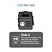 Maxboost Fidget Cube 6 Sides Stress Releaser Ball [2-Pack, Black] Anti-anxiety Depression Dice Prime Focus Toy for Children, Students, Adults [5-clicker Edition] Great for Work, Class, Home