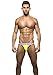 Andrew Christian Men's Blow Pride Bubble Butt Jock Strap, Neon Yellow, Large