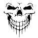 Ecosin Car Rules Decal Slammed Reflective Skull Car Truck Sticker JDM Racing Window Decal Funny Car Sticker (Black)