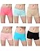 Women's 6 Pack Sports Boy Short Cut Hipster Panties Seamless Boxer Briefs Underwear S/M