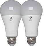 GE Lighting 37647 3-Way LED 30/70/100W replacement A21 Bulb with Medium Base, Soft White, 2 Pack