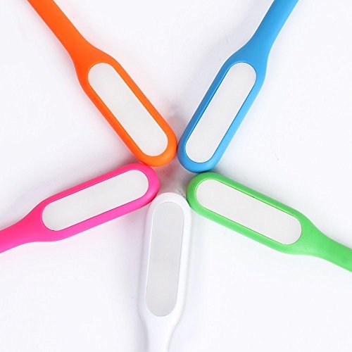 JKLcom USB LED Light (5 Pack) Mini Flexible Adjustable Portable Lamp for Night Book Reading, Night Light, Night Work, Light Lamp