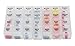 7-Day Weekly AM/PM Snap Pill Organizer Holder Box Tapestry Travel Case 4 Daily Doses Dispenser Day Night